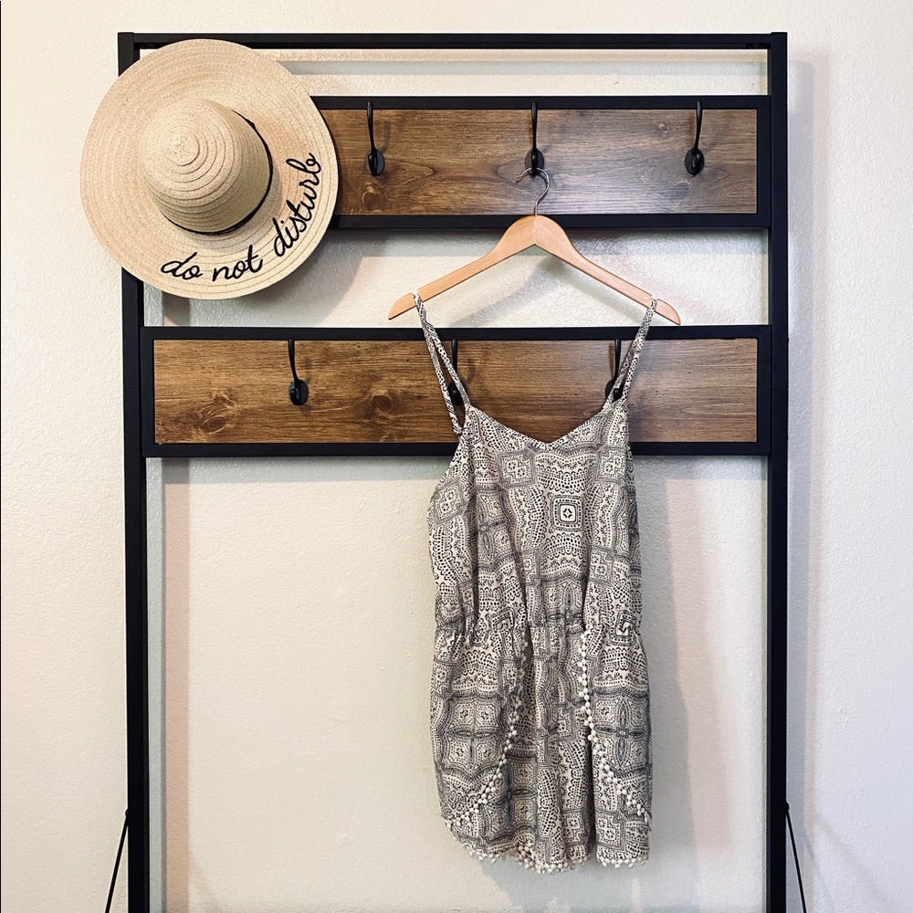 Black & White Print Romper